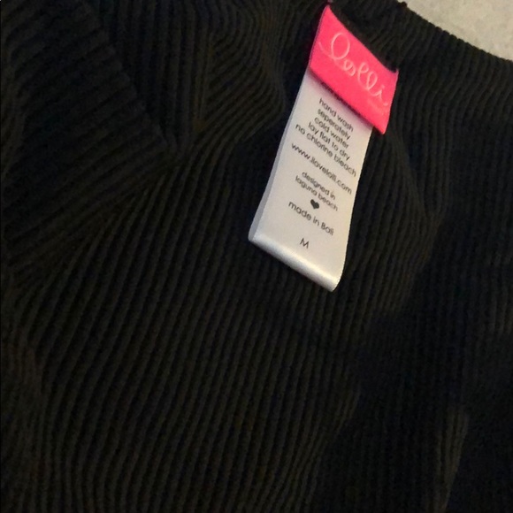 Lolli Swim ribbed high waist bikini bottom size M - Picture 3 of 5